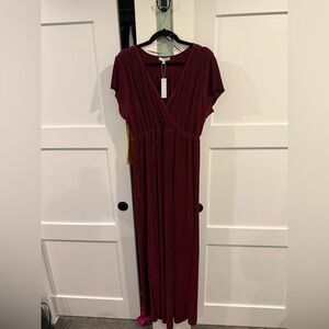 Baltic Born Deep Red Maxi Dress